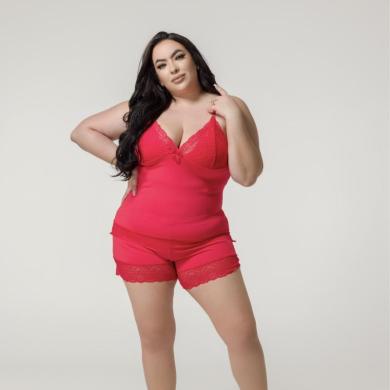 Baby Doll - Simone - 094 -  Microfibra com Renda