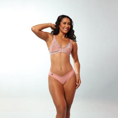 Andreia - 006 - Calcinha - Microfibra Poliamida - Renda na Perna e Cintura