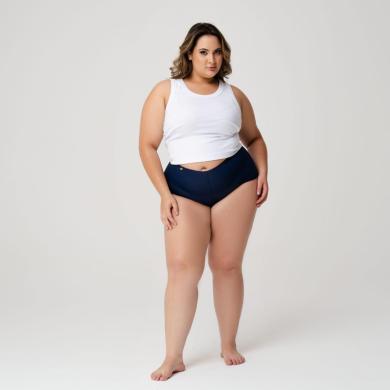 Isabel - 065 - Calcinha Boxer Plus Size - Microfibra