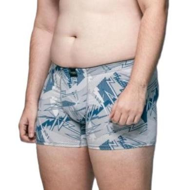 Boxer - 102 - Cueca Box Plus Size - Estampada - Microfibra.