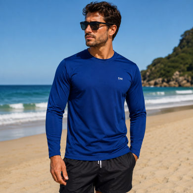 Camisa Masculina Adulto Poliamida UV 50+